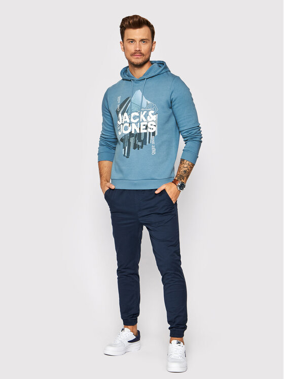 Felpa York 12192888 Blu Regular Fit