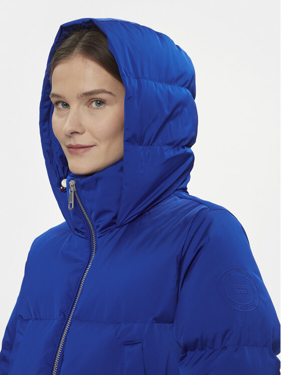 Tommy Hilfiger Tommy Hilfiger Daunenjacke Sateen WW0WW40834 Blau Relaxed Fit