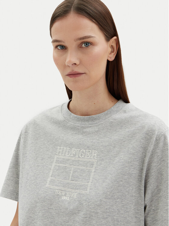 Tommy Hilfiger Tommy Hilfiger T-krekls WW0WW45525 Pelēks Relaxed Fit