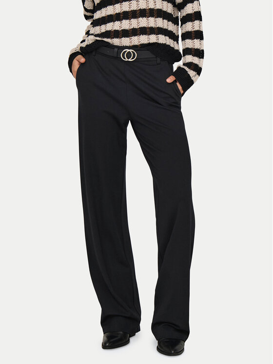 ONLY ONLY Штани з тканини Poptrash 15341829 Чорний Straight Fit