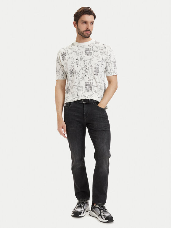 KARL LAGERFELD KARL LAGERFELD Majica 755139 563224 Bela Regular Fit