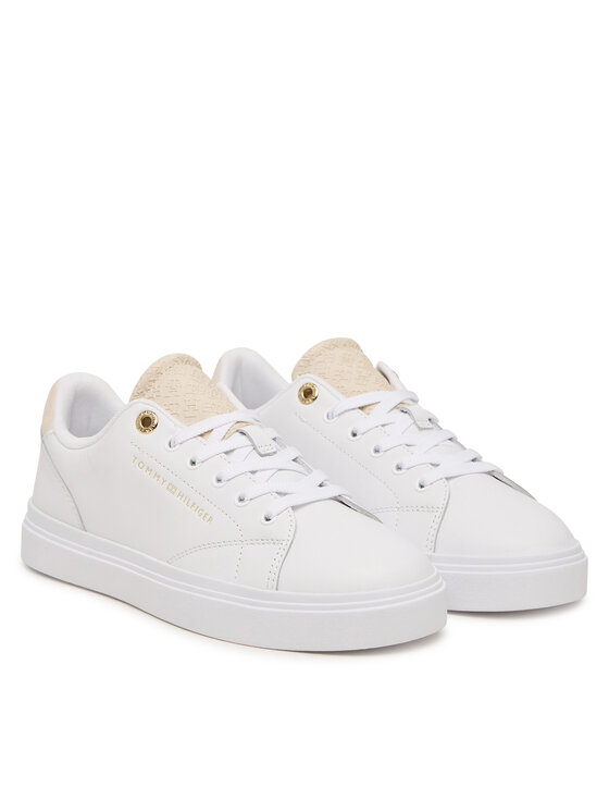 Tommy Hilfiger Tommy Hilfiger Snīkeri Th Feminine Cupsole Monogram FW0FW09606 Balts