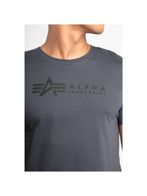 Alpha Industries Alpha Industries T-Shirt Alpha Label T 2 Pack 118534-412 Szary Classic Fit