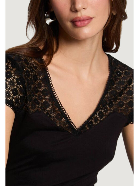 Morgan Morgan Блуза 251-DFLO Черен Slim Fit