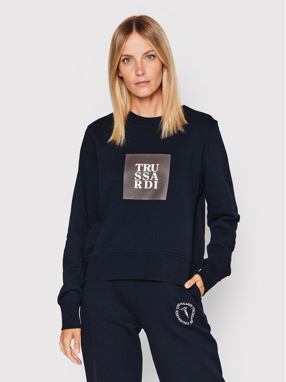 Trussardi Суитшърт 56F00213 Тъмносин Regular Fit