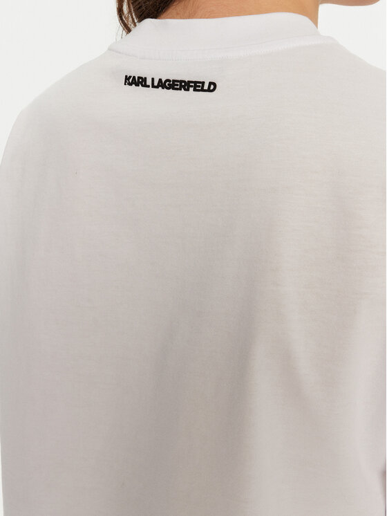 KARL LAGERFELD KARL LAGERFELD Marškinėliai A1W17074 Balta Regular Fit