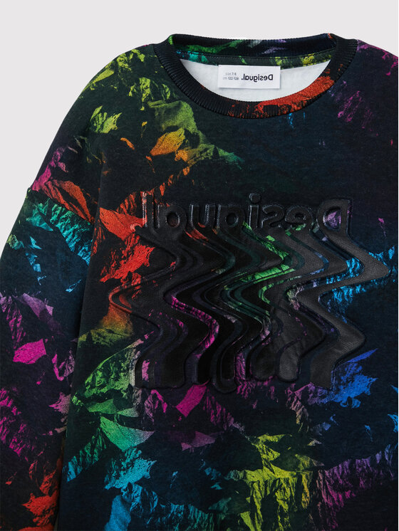 Desigual Desigual Felpa Vesubio 22WBSK07 Nero Regular Fit