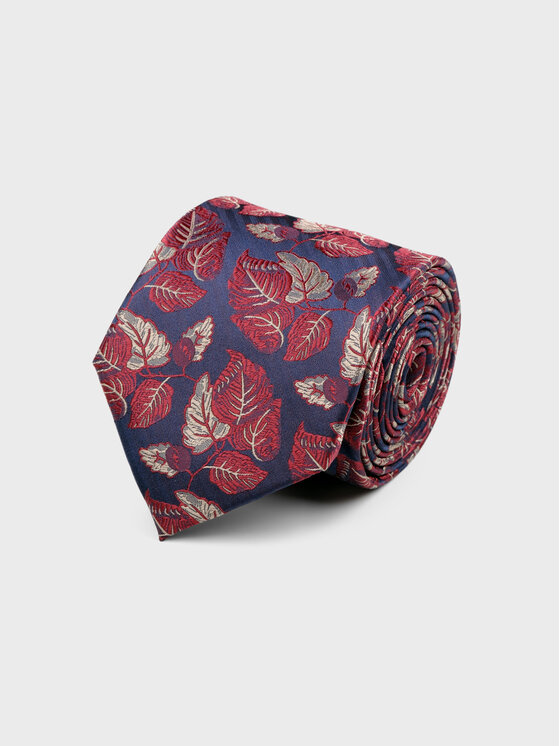 Evenemen Evenemen Krawat we wzór Granatowy