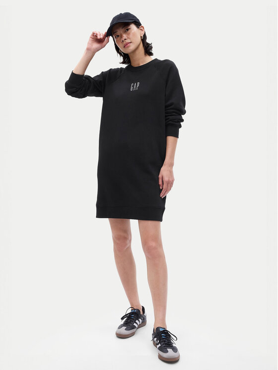 Gap Gap Vsakodnevna obleka 729748-01 Črna Regular Fit