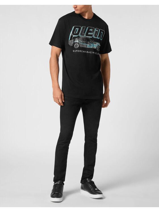 PHILIPP PLEIN PHILIPP PLEIN Tričko 22253 Čierna Regular Fit