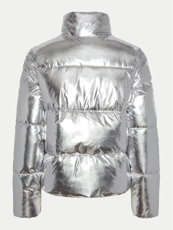 Pieces Pieces Giubbotto invernale Namie 17151539 Argento Regular Fit