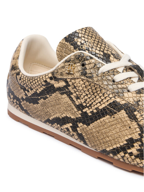 Tommy Hilfiger Tommy Hilfiger Сникърси Bella Sneaker Snake FW0FW09415 Кафяв