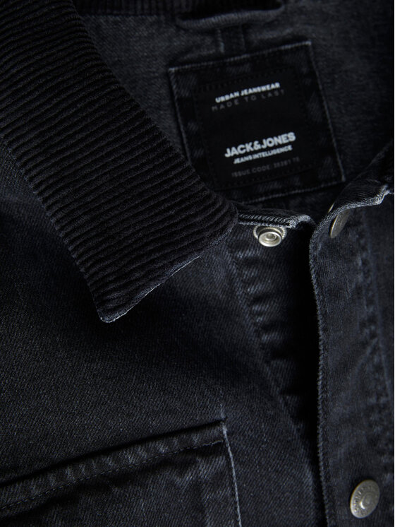 Jack&Jones Jack&Jones Kurtka jeansowa Steel 12231169 Czarny Regular Fit
