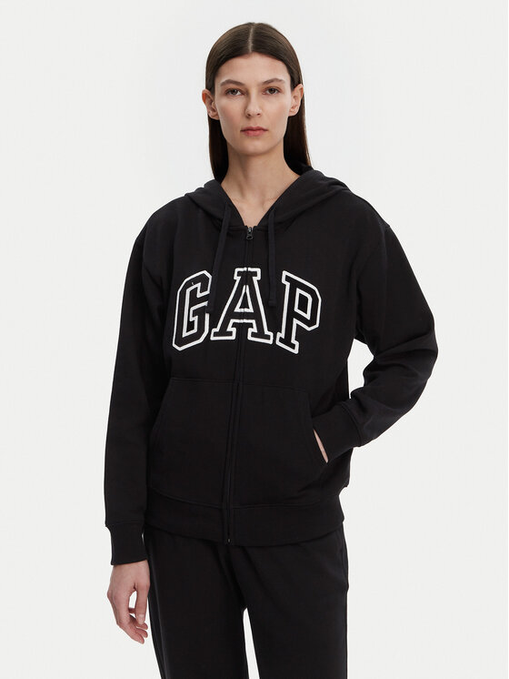 Gap Mikina 727433-04 Čierna Relaxed Fit