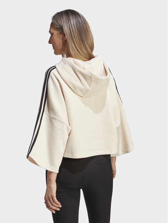 adidas adidas Džemperis ar kapuci Crop Hoodie IC5461 Bēšs