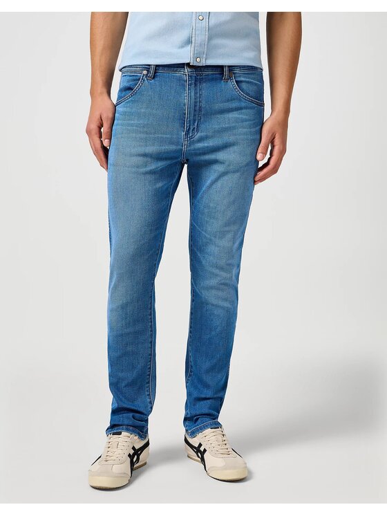 Wrangler Wrangler Jeansy LARSTON Niebieski Slim Fit