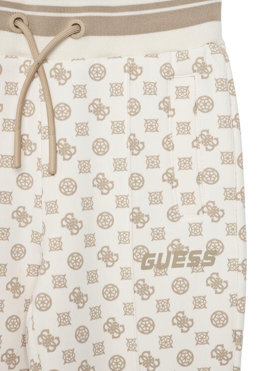 Guess Guess Spodnie dresowe J5YQ34 KB212 Écru Regular Fit