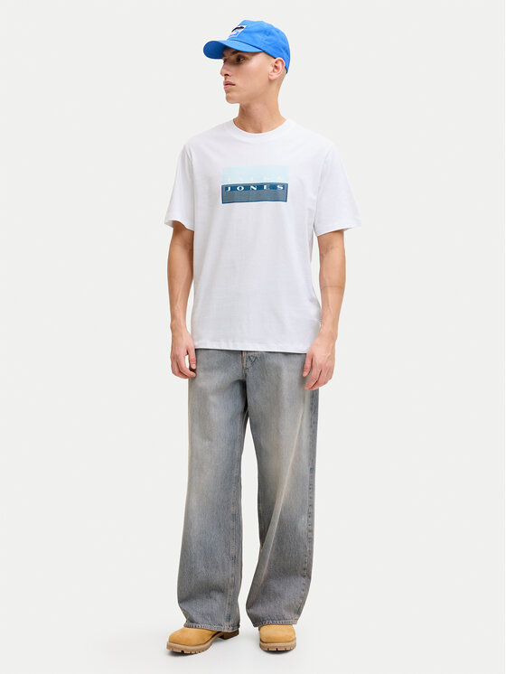 Jack & Jones Jack & Jones Tričko Fusion 12289863 Biela Regular Fit