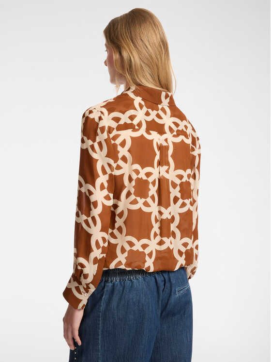 Elena Mirò Elena Mirò Camicia 5155P200217N002 Marrone Regular Fit