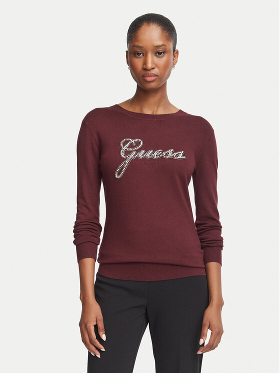 Guess Guess Светр W6BR53 Z1454 Бордовий Regular Fit