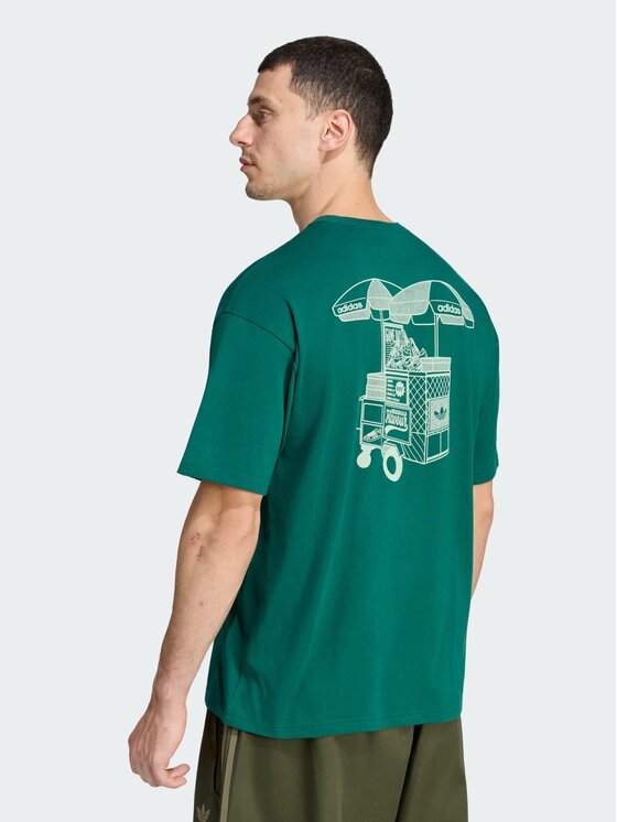 adidas adidas T-Shirt 170369 Zielony Loose Fit