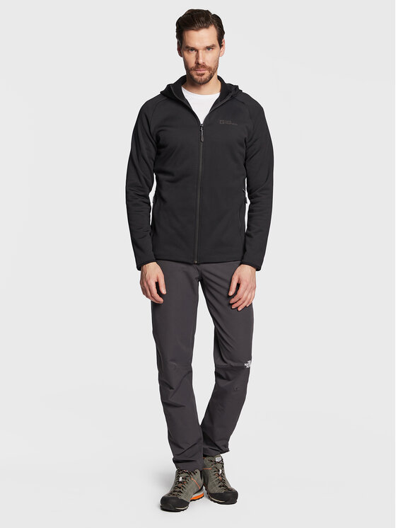 Jack Wolfskin Jack Wolfskin Majica dugih rukava Baiselberg 1710541 Crna Regular Fit