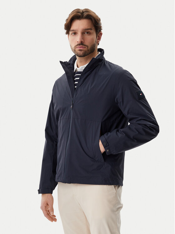 Tommy Hilfiger Tommy Hilfiger Bunda pro přechodné období MW0MW39198 Tmavomodrá Regular Fit