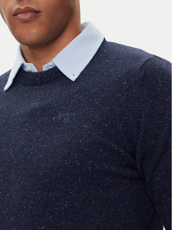 Barbour Barbour Svetr Essential Tisbury MKN0844GY12 Tmavomodrá Regular Fit