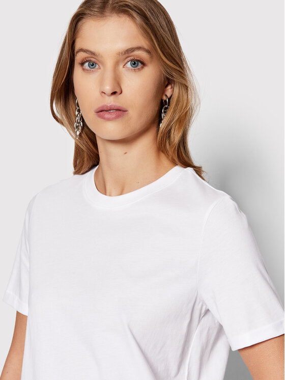 Pieces Pieces Tricou Ria 17086970 Alb Regular Fit