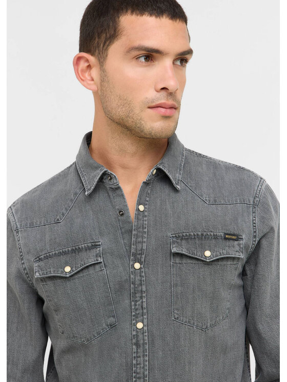 Mustang Mustang Camicia Style Duver Grigio Regular Fit