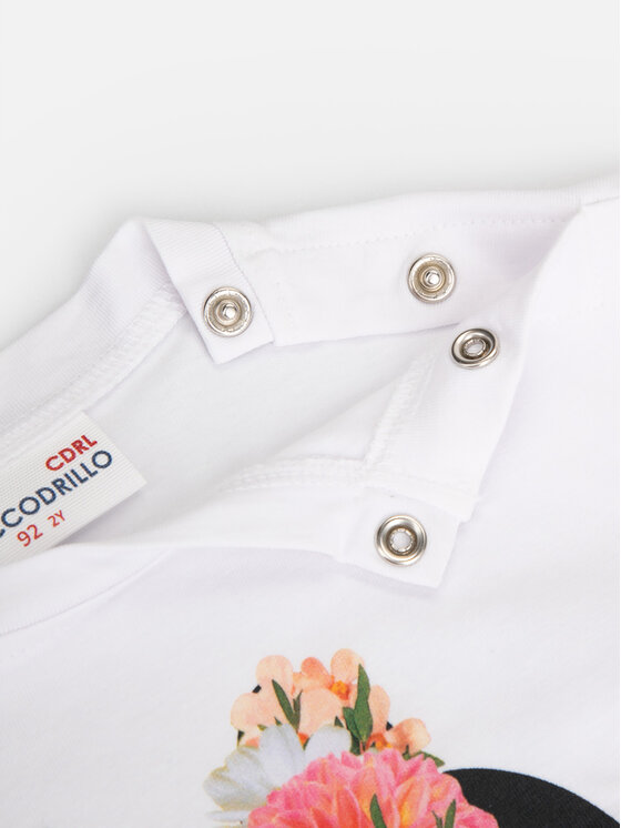 Coccodrillo Coccodrillo Μπλουζάκι ZC3143106WGK Λευκό Regular Fit
