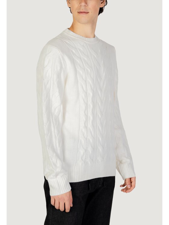 HAMAKI-HO HAMAKI-HO Maglione MI3117H Bianco Regular Fit