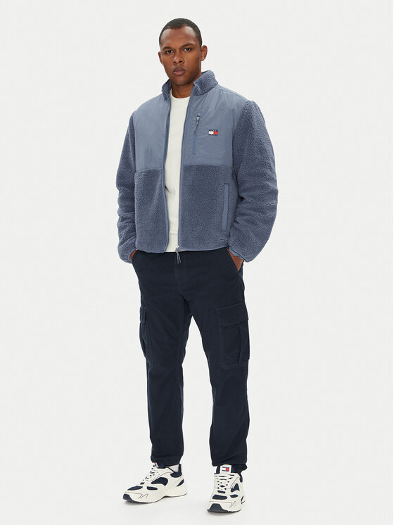 Tommy Jeans Tommy Jeans Prechodná bunda Novelty DM0DM21682 Modrá Regular Fit