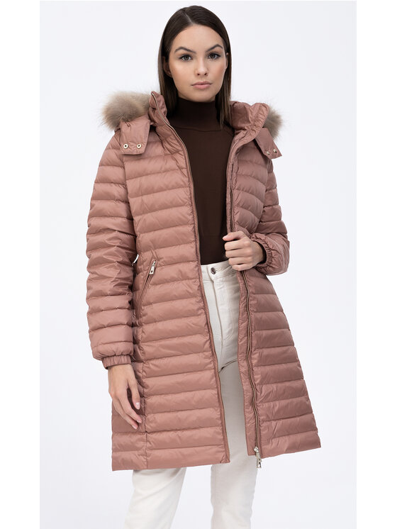 Tiffi Tiffi Kurtka damska PUMORI Brązowy Slim Fit