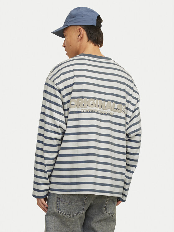 Jack&Jones Jack&Jones Pikkade varrukatega T-särk Islington 12273202 Sinine Loose Fit