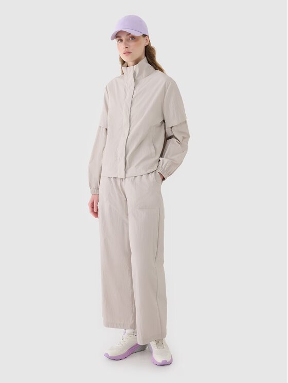 4F 4F Pantaloni di tessuto 4FWSS25TTROF1012-83S Marrone Oversize