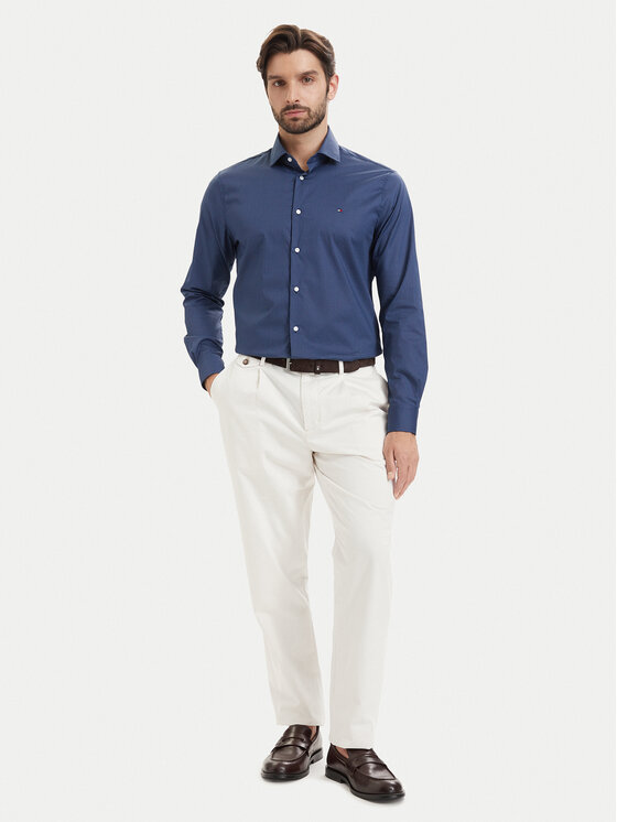 Tommy Hilfiger Tommy Hilfiger Koszula MW0MW43756 Granatowy Regular Fit
