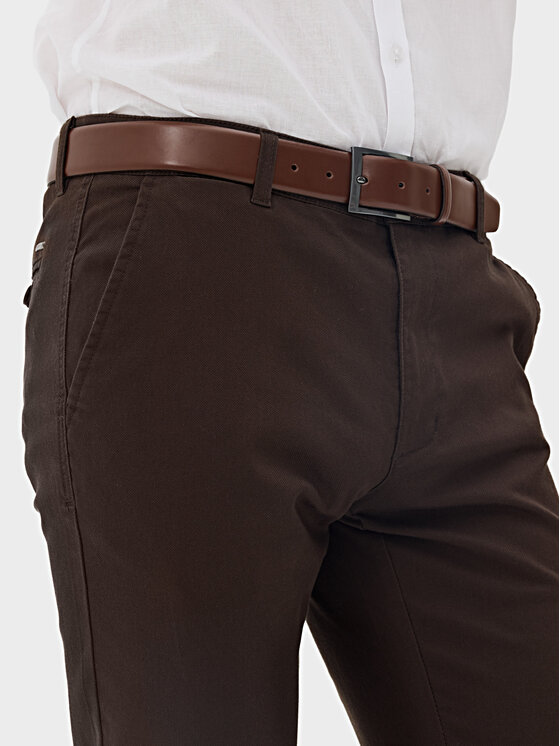 Evenemen Evenemen Chinosy Borgo Brązowy Slim Fit