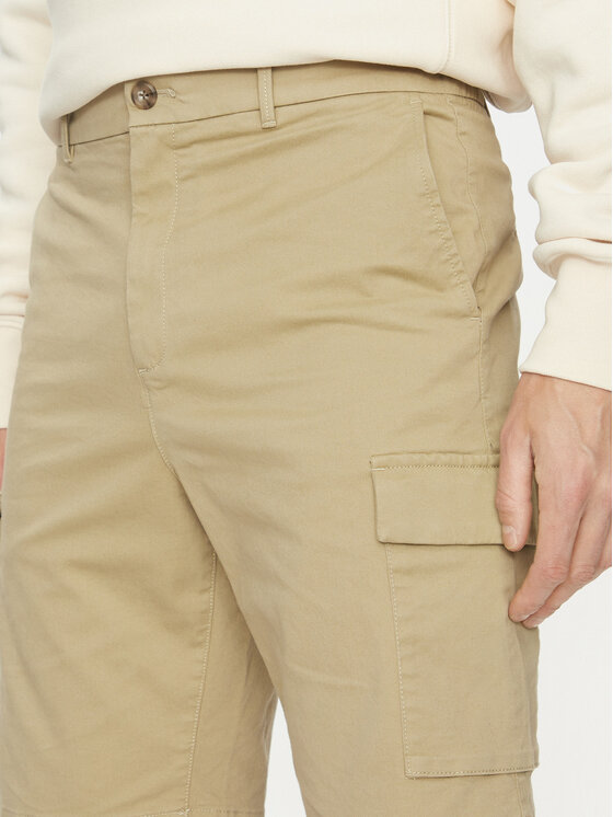 Calvin Klein Calvin Klein Szorty materiałowe Modern Twill K10K114067 Beżowy Regular Fit