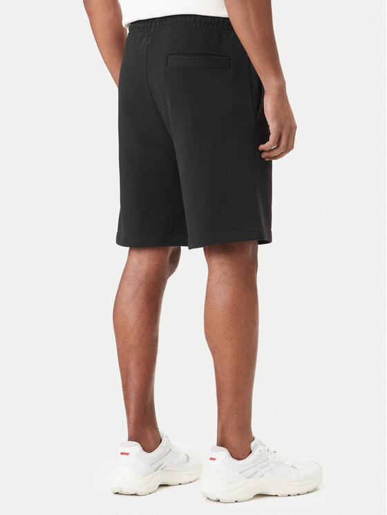 HUGO HUGO Pantalon scurți din material Darix 50557471 Negru Relaxed Fit