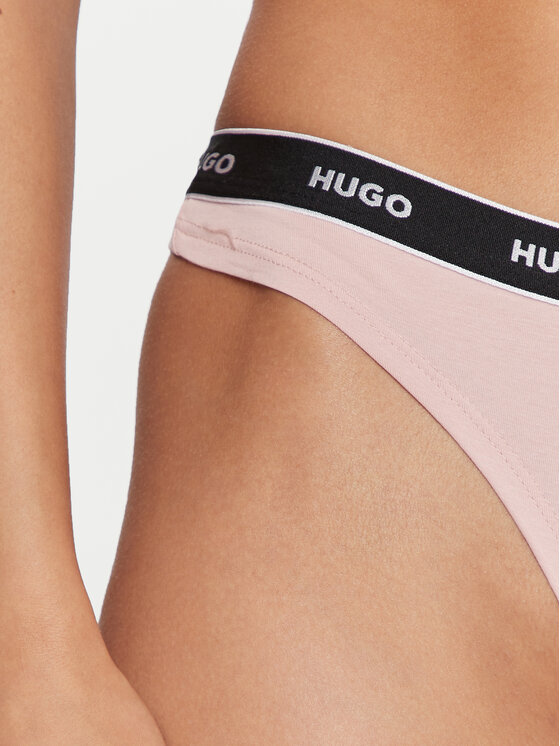 HUGO Hugo Sada 3 kusů string kalhotek 50480150 Barevná