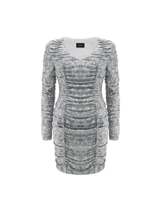 La Mania La Mania Abito da cocktail TUGA 2 Grigio Classic Fit