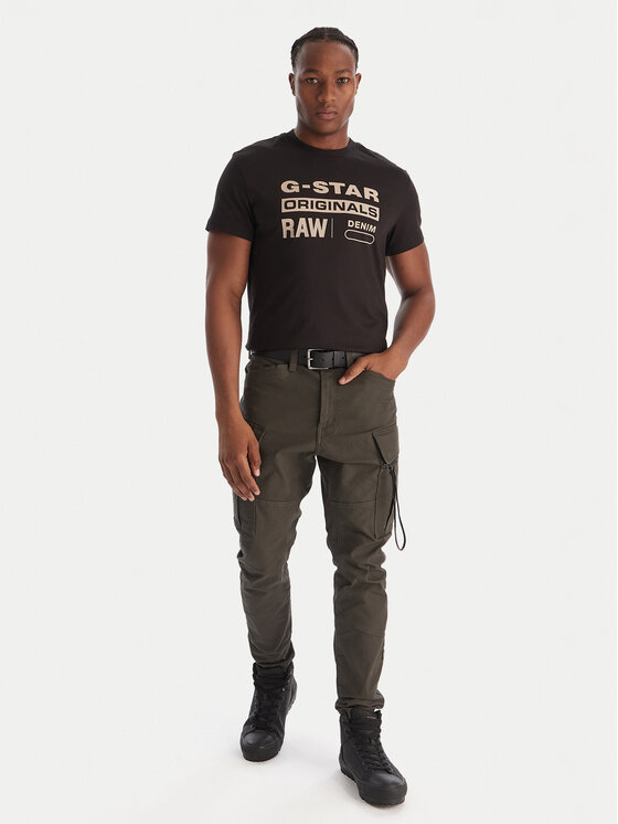G-Star Raw G-Star Raw T-Shirt Originals D25969-C506 1214 Μαύρο Regular Fit