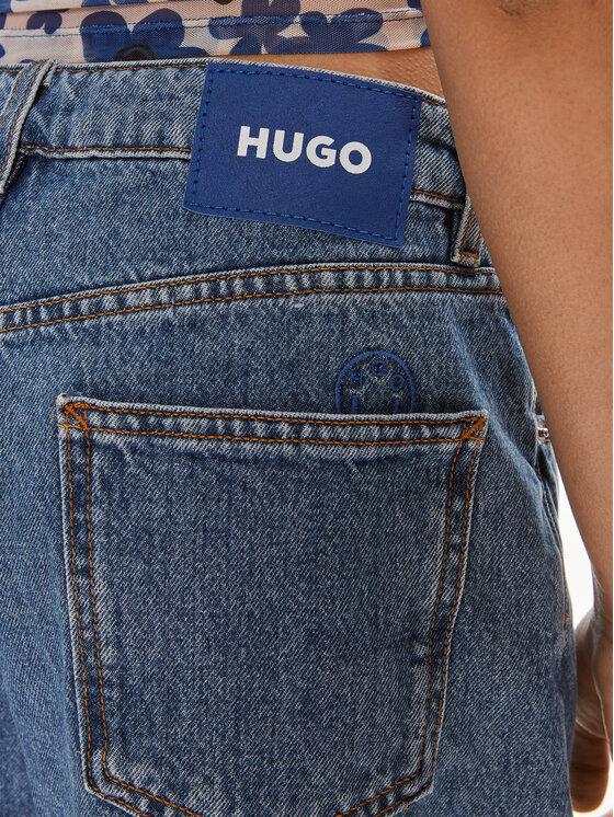 HUGO Hugo Jeans hlače Gamoi_B 50518677 Modra Relaxed Fit