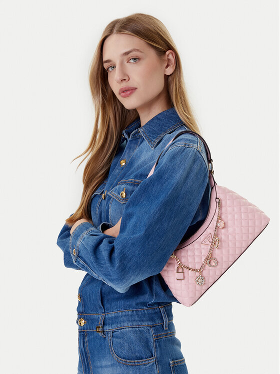 Guess Guess Táska Everlee HWEG86 79180 Rózsaszín