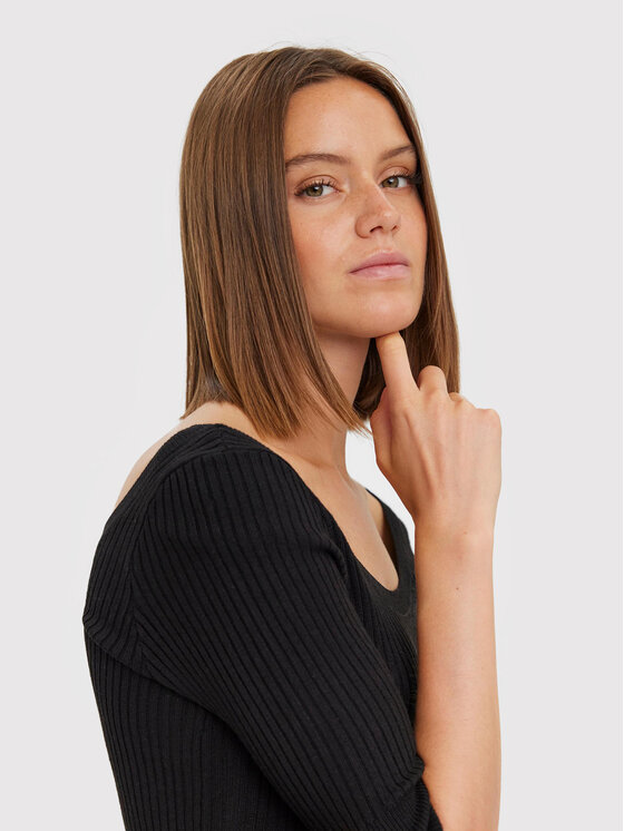 Vero Moda Vero Moda Блуза Estela 10268128 Черен Slim Fit