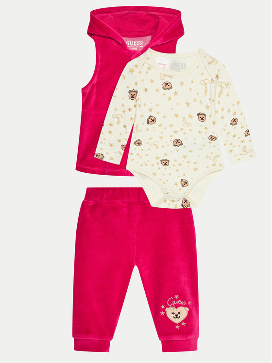Guess Guess Dječji set S4BG05 KAVN4 Crvena Regular Fit