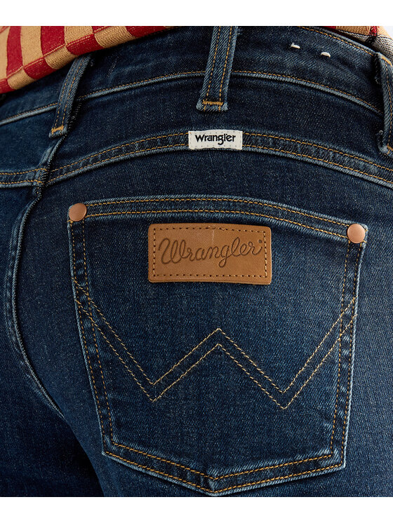 Wrangler Wrangler Jeansy 112388325 Granatowy Straight Leg