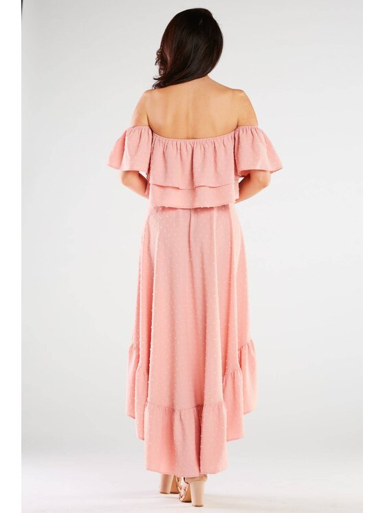 Awama Awama Bluzka A424 Różowy Basic Fit
