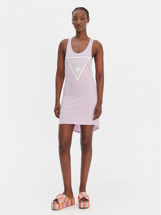 Guess Guess Rochie de plajă E3GP03 JA914 Violet Regular Fit